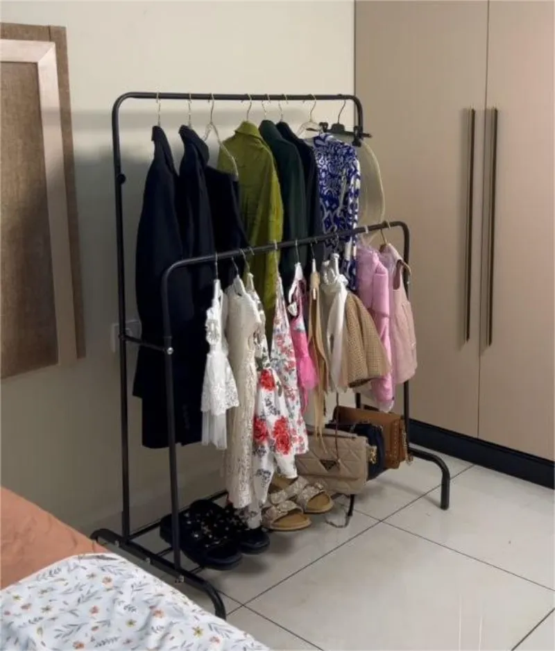 Porte Vêtements double  رف تعليق الملابس