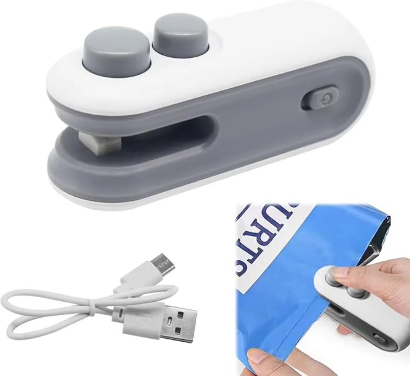 آلة إغلاق أكياس صغيرة (Mini Heat Sealer) قابلة للشحن