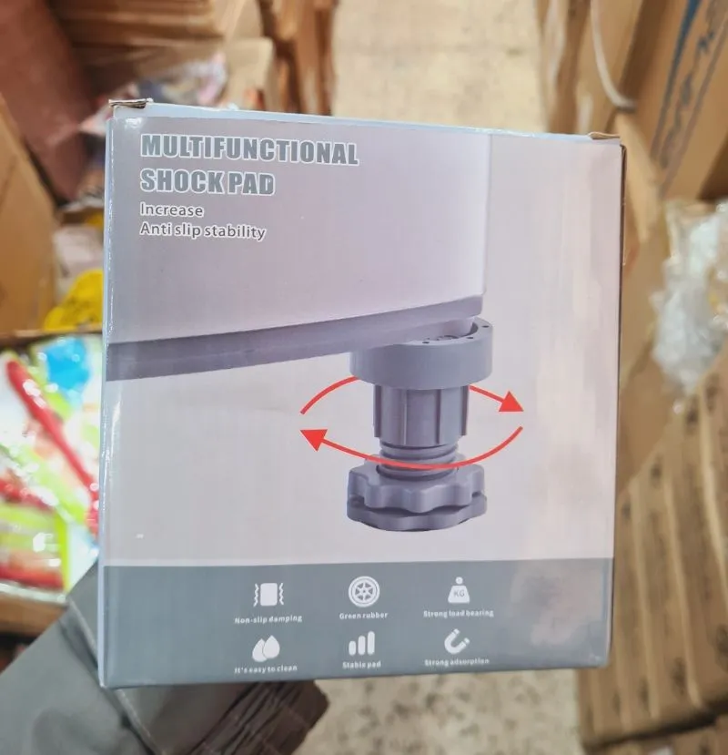Supports Anti-Vibrations Ajustables pour Électroménager – 4 Pièces حامل ومانع الاهتزاز للاجهزة الكهرومنزلية