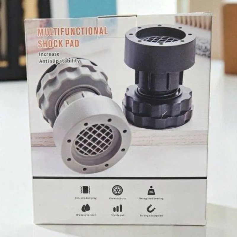 Supports Anti-Vibrations Ajustables pour Électroménager – 4 Pièces حامل ومانع الاهتزاز للاجهزة الكهرومنزلية