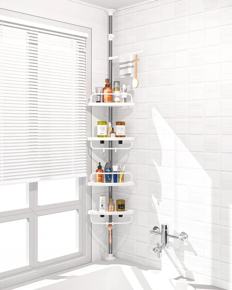 Etagere de coin 4 étages  ستاند الحمام من 4 رفوف +علاقات