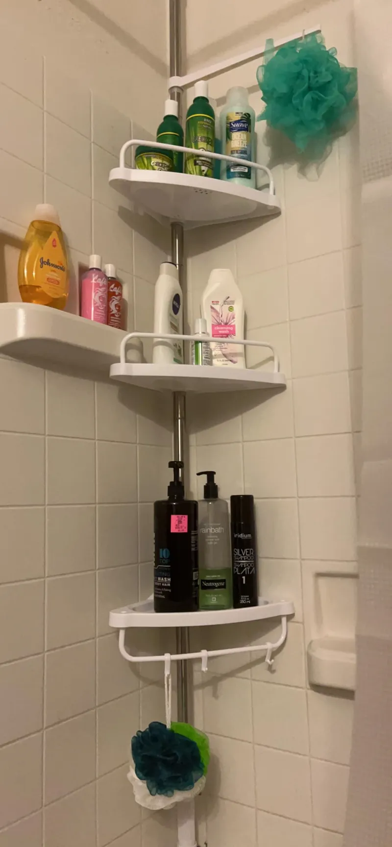 Etagere de coin 4 étages  ستاند الحمام من 4 رفوف +علاقات