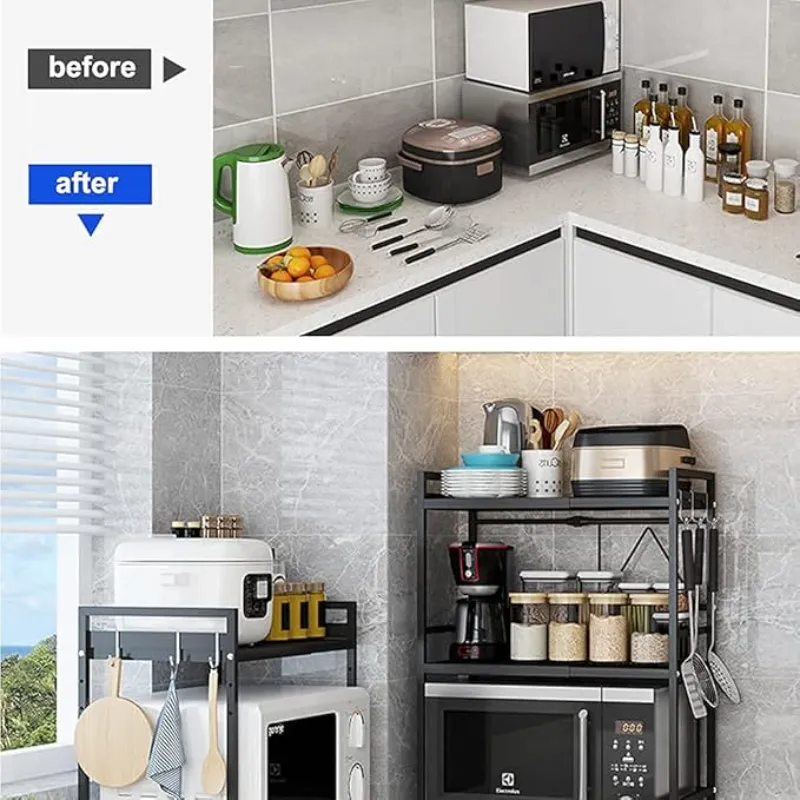 حامل ميروويف متعدد الوظائف support micro-ondes  deux etages 