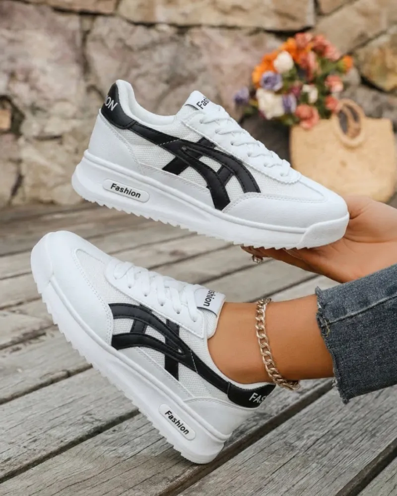 Baskets Blanches Pour Femme "Fashion"