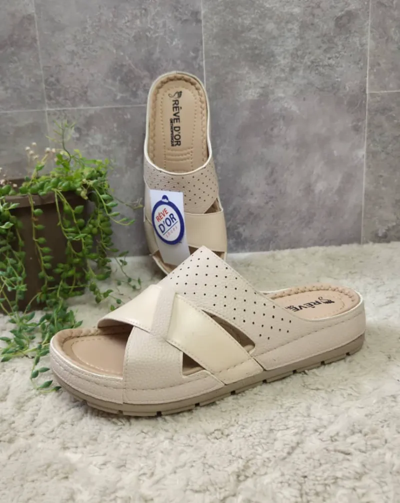 Sabot orthopédique femme rêve d'or ouvert