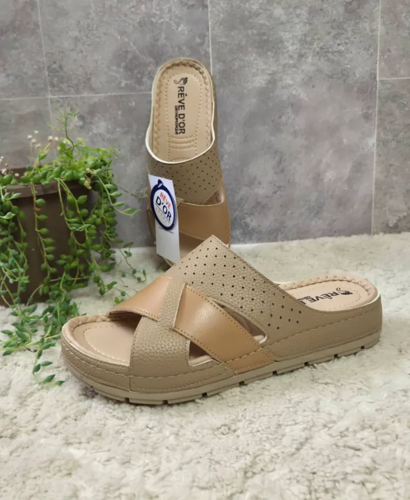 Sabot orthopédique femme rêve d'or ouvert