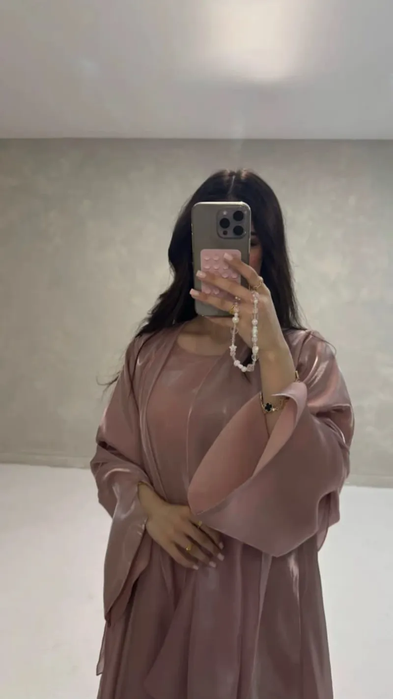ABAYA  + Foulard en Satin ORGANZA