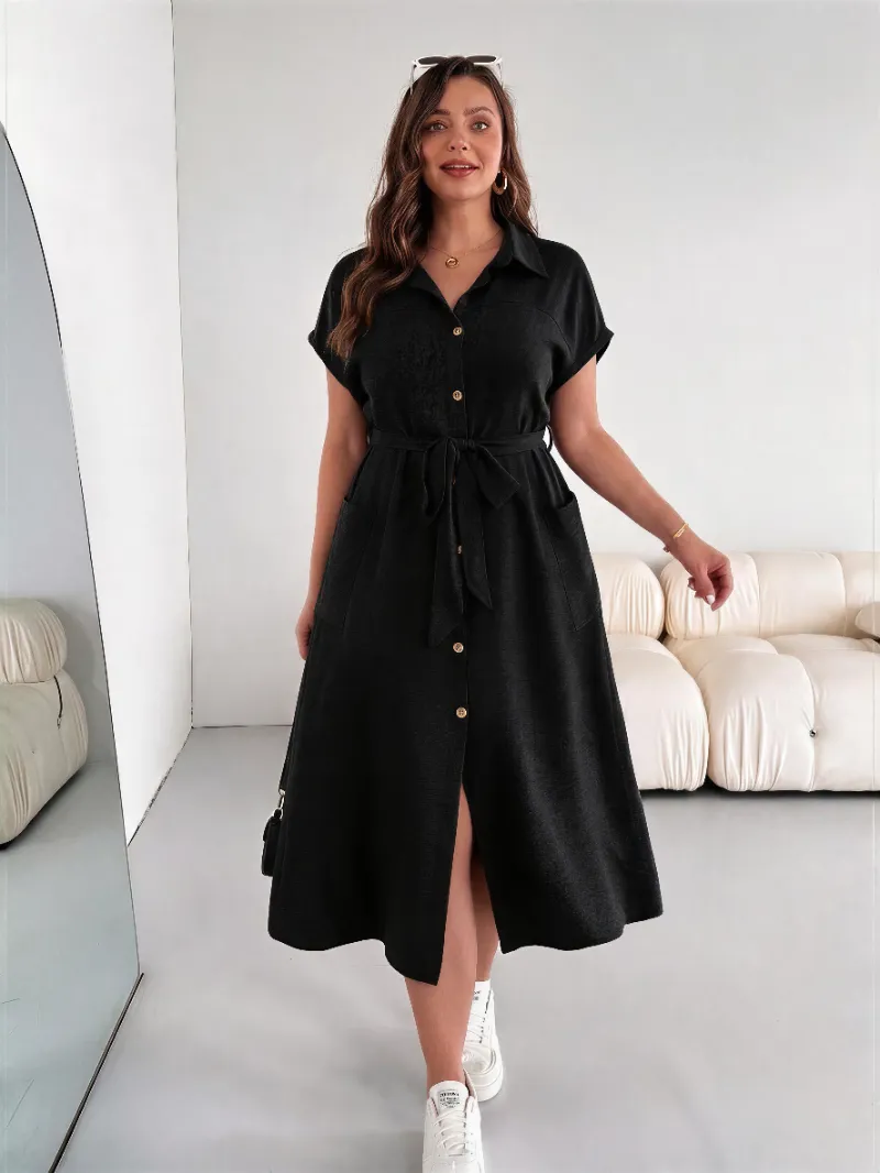 Promotion Robe Chemise  Pour Femmes