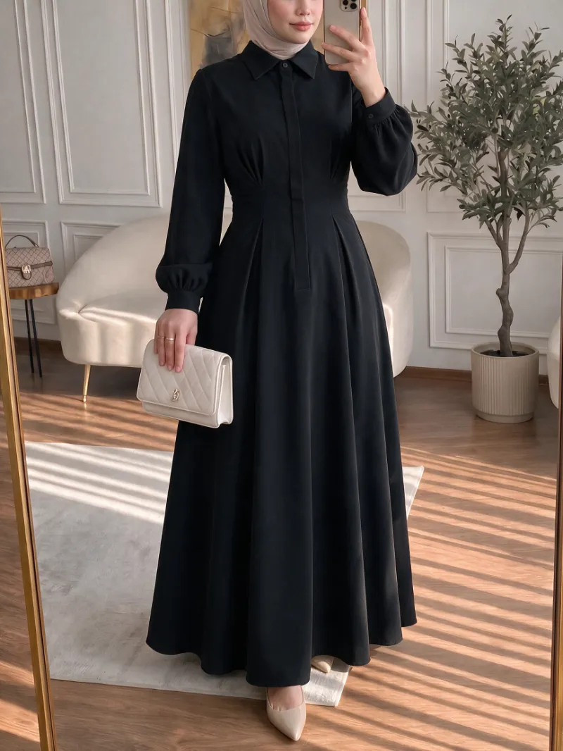 Robe Longue Évasée " EVA" 